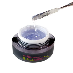 HEMA Free No File Builder gel - Clear - reszelésmentes műköröm építő zselé 5ml